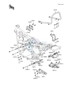 KZ 1100 A [SHAFT] (A1-A3) [SHAFT] drawing FRAME FITTINGS