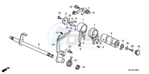 CRF50F9 Europe Direct - (ED) drawing GEARSHIFT DRUM