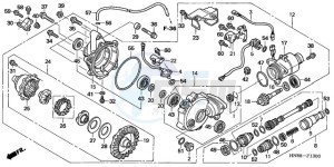 TRX680FA9 Australia - (U) drawing FRONT FINAL GEAR