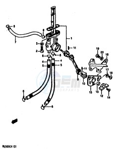 RG500 (E1) Gamma drawing FUEL COCK