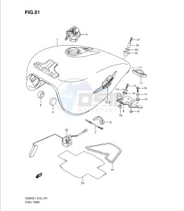 VZ800L1 drawing FUEL TANK (VZ800L1 E2)