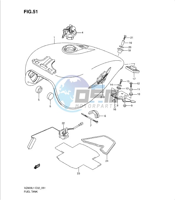 FUEL TANK (VZ800L1 E2)