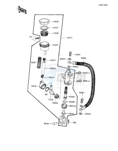 KZ 1100 L [LTD SHAFT] (L1) [LTD SHAFT] drawing REAR MASTER CYLINDER