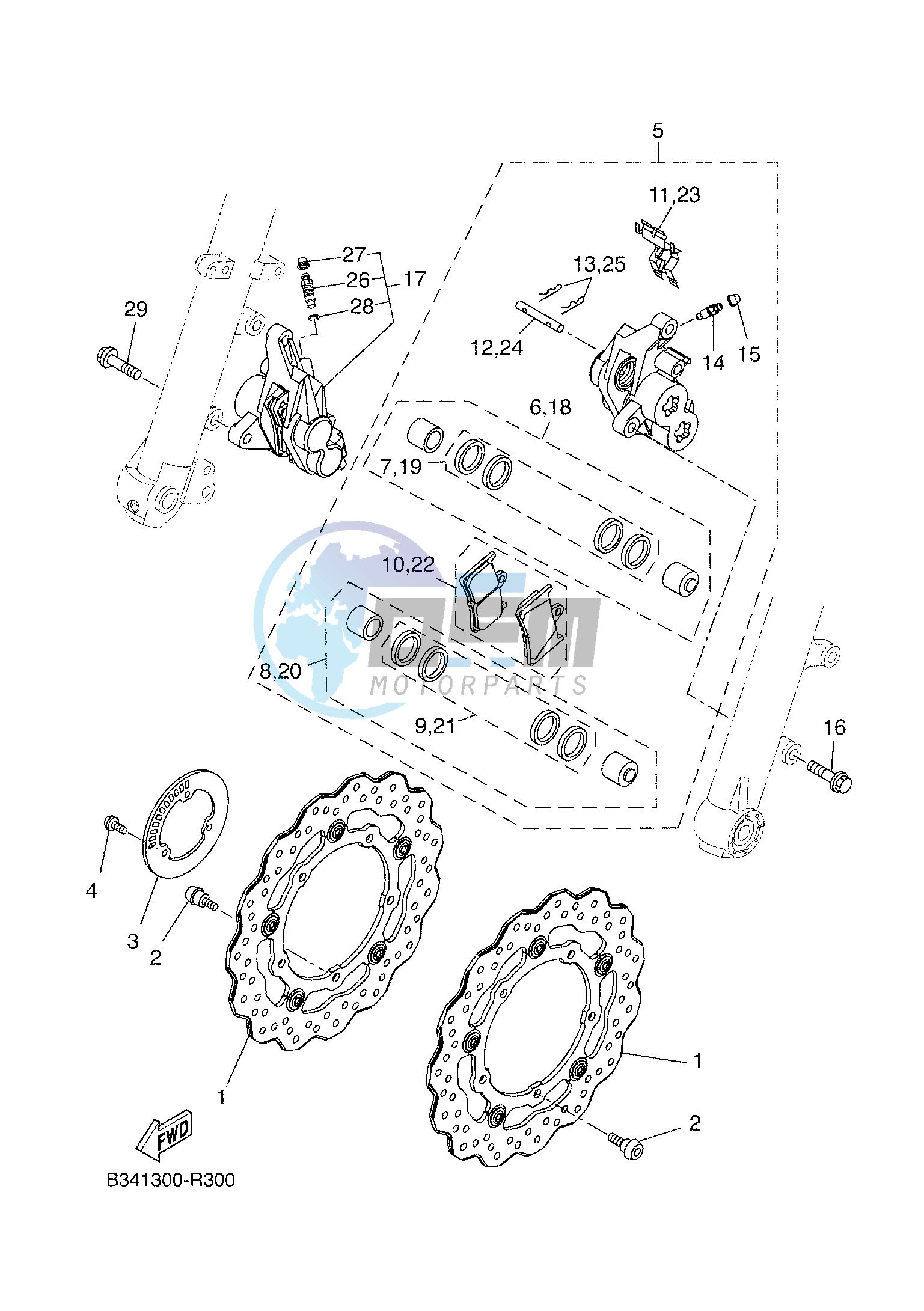 FRONT BRAKE CALIPER