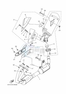 YZF320-A YZF-R3 (B2X3) drawing EXHAUST