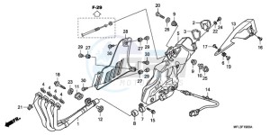 CBR1000RA9 UK - (E / ABS) drawing EXHAUST MUFFLER