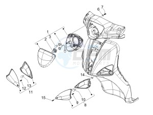 Liberty 125 4t Delivery e3 Single drawing Front headlamps - Turn signal lamps