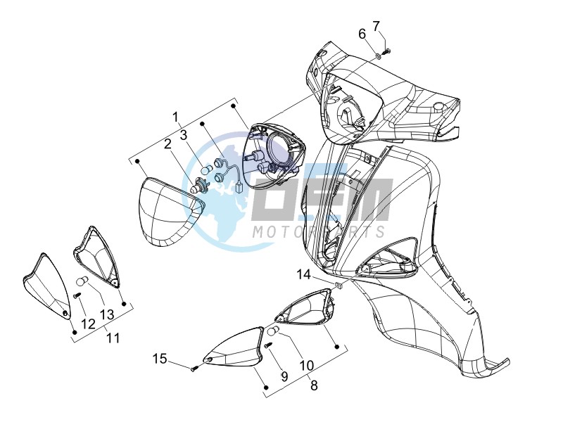 Front headlamps - Turn signal lamps