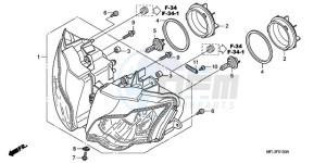 CBR1000RR9 KO / HRC MK drawing HEADLIGHT