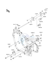 VN 800 E [VULCAN 800 DRIFTER] (E6F) E6F drawing ENGINE MOUNT