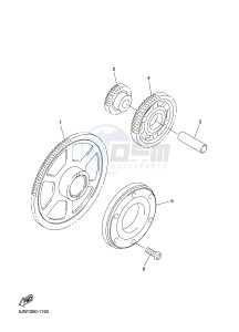 FJR1300AE FJR1300-AS FJR1300AS (B954) drawing STARTER