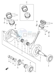 VL250 (E2) drawing CRANKSHAFT