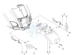 LX 50 2T D drawing Tail light - Turn signal lamps