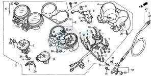 CB600F2 HORNET S drawing METER (1)