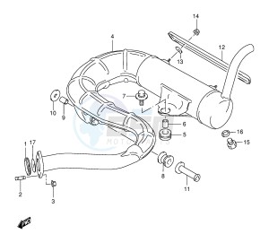 LT80 (P1) drawing MUFFLER