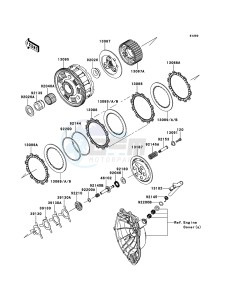 NINJA ZX-6R ZX600RDF FR GB XX (EU ME A(FRICA) drawing Clutch