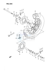 RM80 (E24) drawing REAR WHEEL (MODEL L M N P R S)