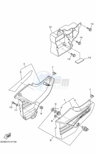 YBR125ESD (3D9B) drawing SIDE COVER