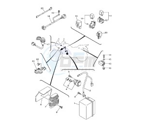 XTZ SUPER TENERE 1200 drawing BATTERY