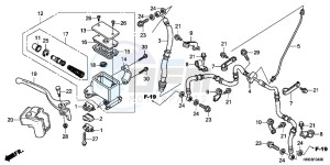 TRX500FEC drawing FRONT BRAKE MASTER CYLINDER