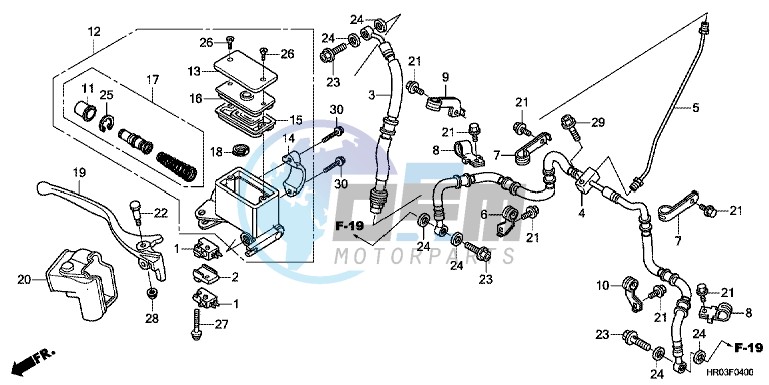 FRONT BRAKE MASTER CYLINDER