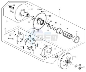 HD 125 EVO drawing CLUTCH