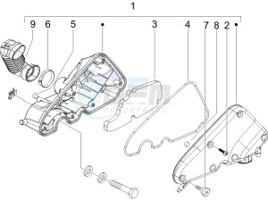 LX 50 4T drawing Air filter