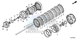 GL1800BG GOLDWING - F6B UK - (E) drawing CLUTCH