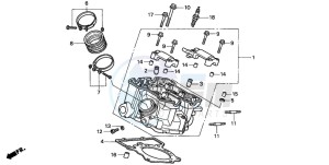 XL1000V VARADERO drawing CYLINDER HEAD (REAR)