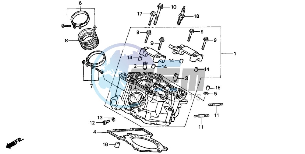 CYLINDER HEAD (REAR)