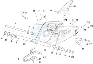 RSV4 1000 RR (APAC) (AUS, CP, NZ) drawing Swing arm