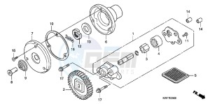 CBF125MB drawing OIL PUMP