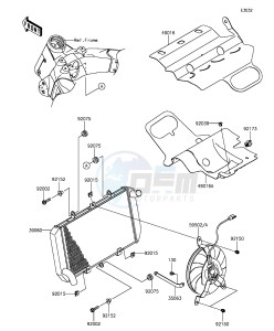 Z1000 ZR1000FEF FR GB XX (EU ME A(FRICA) drawing Radiator