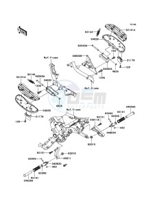 VN1600 CLASSIC VN1600A6F GB XX (EU ME A(FRICA) drawing Footrests