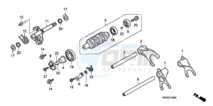 CBF1000AA France - (F / ABS CMF) drawing GEARSHIFT DRUM