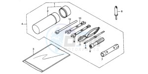 TRX300FW FOURTRAX drawing TOOLS