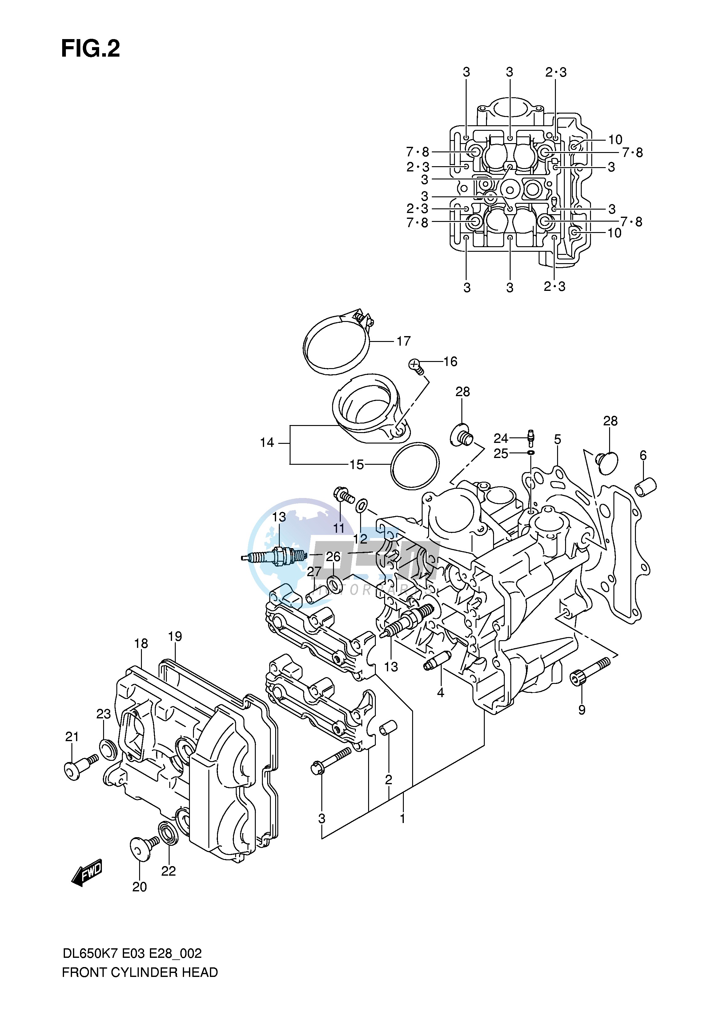 FRONT CYLINDER HEAD