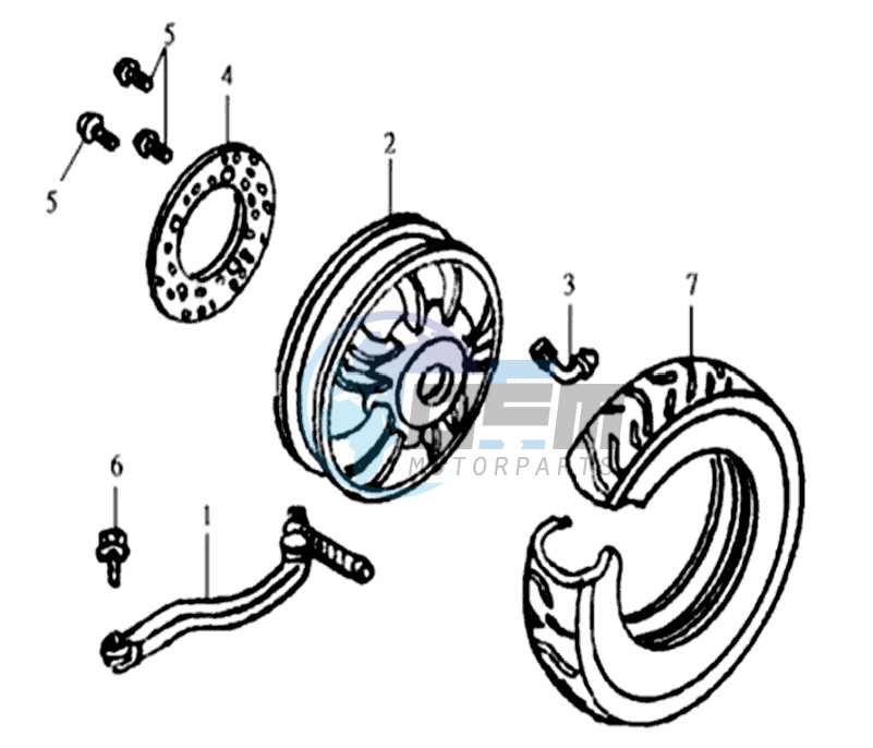 REAR WHEEL / REAR FORK