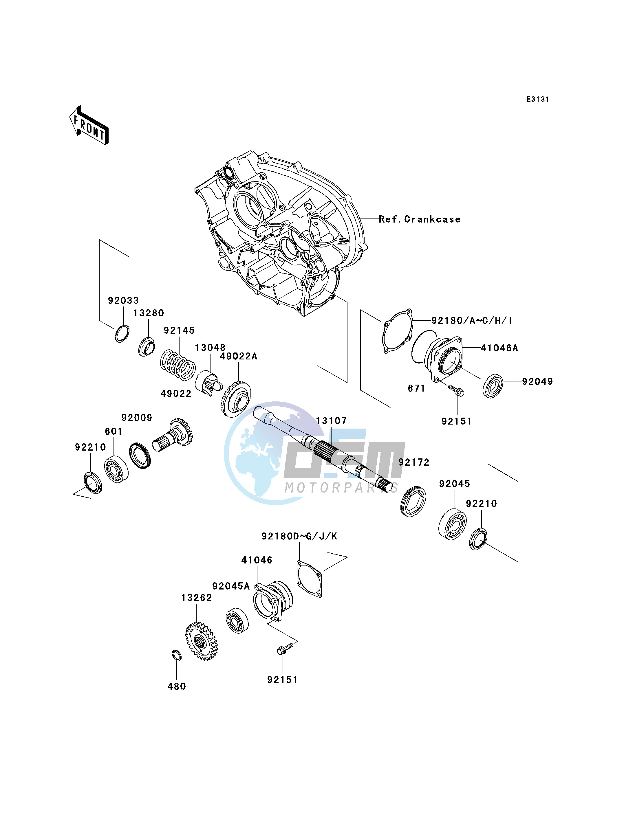 FRONT BEVEL GEAR