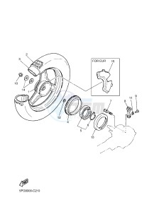 PW50 (2SA5 2SA6) drawing REAR WHEEL