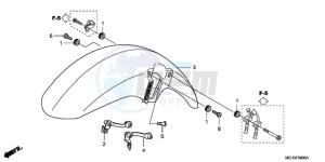 NSA700A9 France - (F / CMF MME) drawing FRONT FENDER