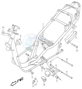 AY50 (V-W-X-Y) katana drawing FRAME (model V W X Y)