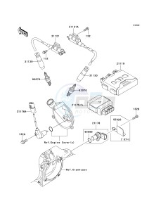 KVF 650 E [BRUTE FORCE 650 4X4 HARDWOODS GREEN HD] (E6F-E9F) E6F drawing IGNITION SYSTEM