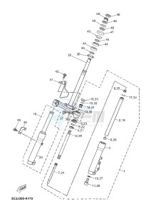 YN50 NEO'S (2APC 2APC 2APC) drawing FRONT FORK