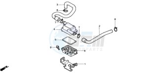 VT750C drawing SUB AIR CLEANER