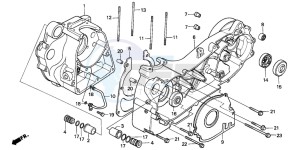 CH125 SPACY 125 drawing CRANKCASE (CH125G/J/L/M/N/P/R)