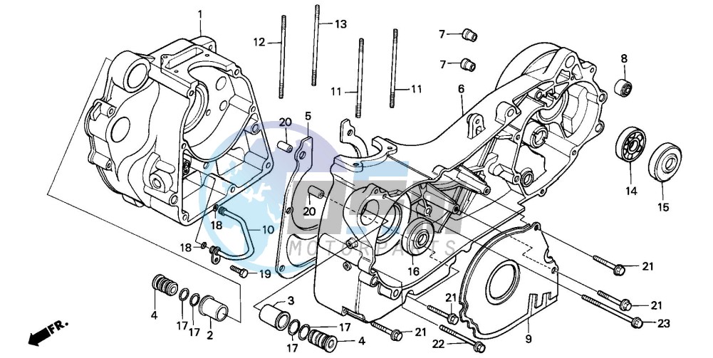 CRANKCASE (CH125G/J/L/M/N/P/R)