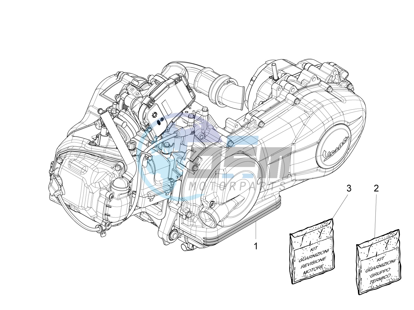 Engine, assembly