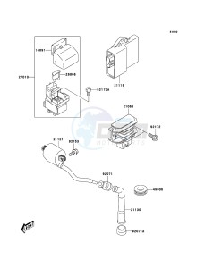 KFX400 KSF400A6F EU drawing Ignition System