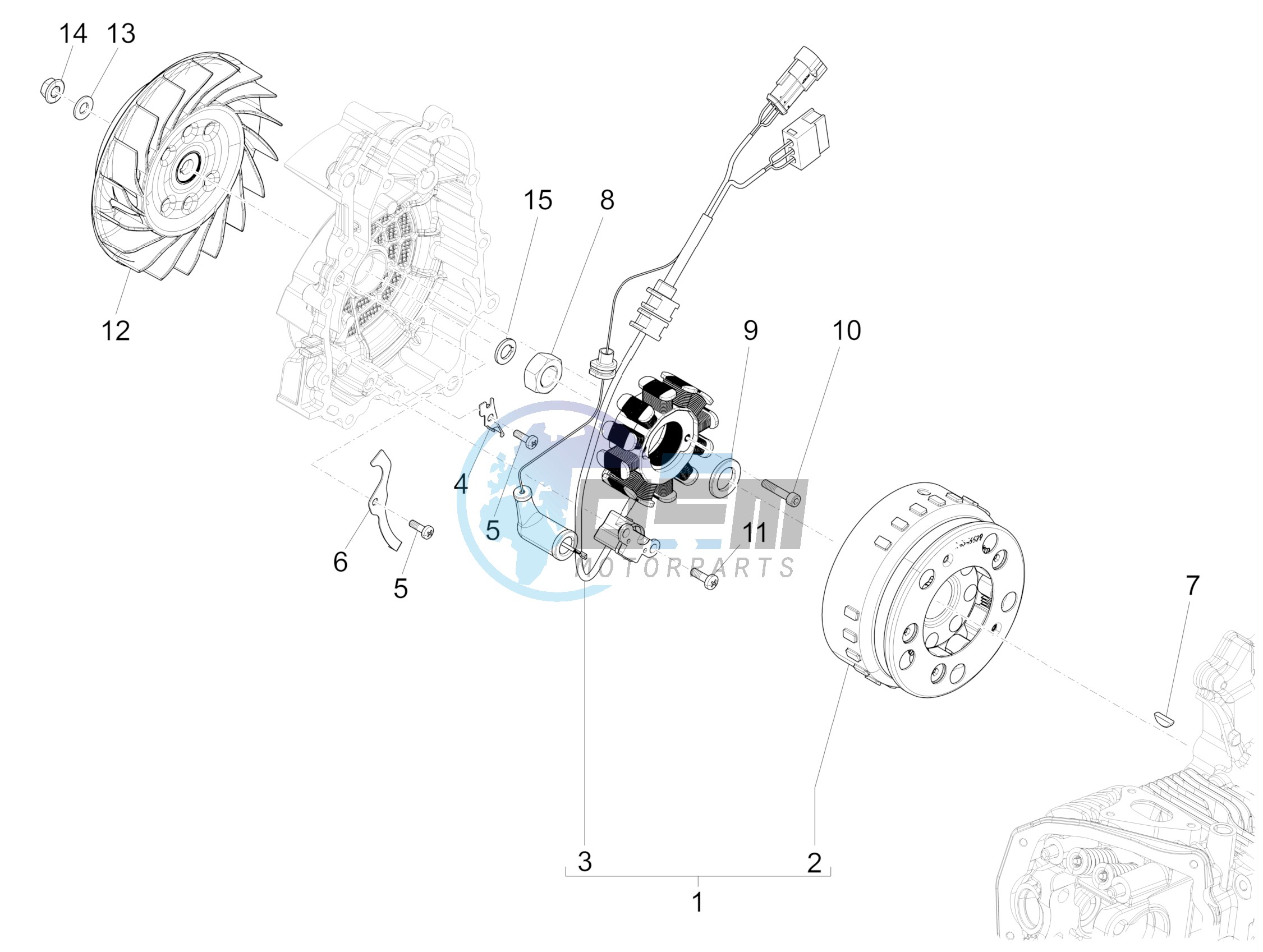 Flywheel magneto